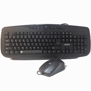 کیبورد و ماوس با سیم بیاند مدل BMK-6145 با حروف فارسی