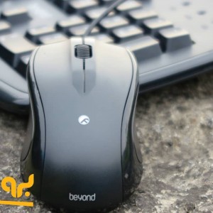 کیبورد و ماوس با سیم بیاند مدل BMK-6145 با حروف فارسی