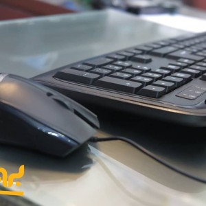 کیبورد و ماوس سادیتا مدل SKM-1554 با حروف فارسی