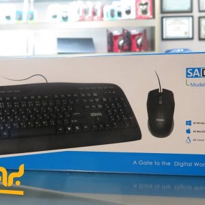 کیبورد و ماوس سادیتا مدل SKM-1554 با حروف فارسی
