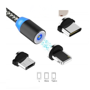 کابل USB به لایتنینگ/USB-C/microUSB لیتو مدل LD-23 طول 1 متر