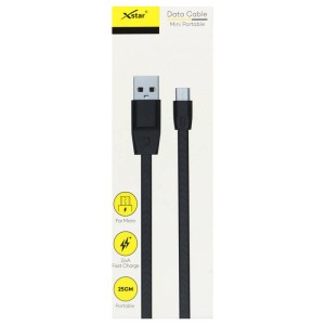 کابل USB به MicroUSB ایکس استار مدل Xstar MJ-01 به طول 25 سانتی متر