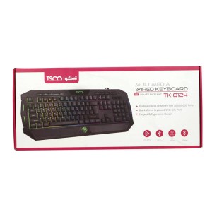 کیبورد تسکو مدل TSCO TK 8124 با حک حروف فارسی