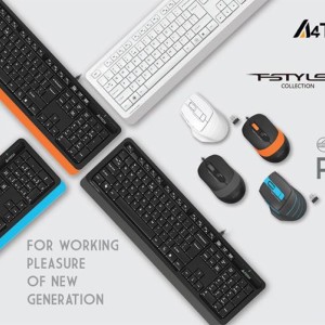 ماوس و کیبورد سیم دار مدل ایفورتک A4tech Fstyler F1010