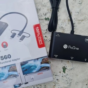 مبدل Type C, Lightning ,Micro USB به HDMI, VGA پرووان مدل PHU560در بروزکالا
