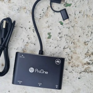 مبدل Type C, Lightning ,Micro USB به HDMI, VGA پرووان مدل PHU560در بروزکالا