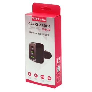 شارژر فندکی تسکو مدل TSCO TCG 23 به همراه کابل تبدیل USB به microUSB  در بروزکالا