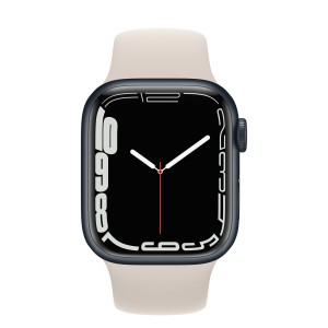 ساعت هوشمند اپل سری 7 سایز 41 با بند سیلیکون نایک میدنایت مدل Apple Watch S7 Nike Midnight 41mm در بروزکالا