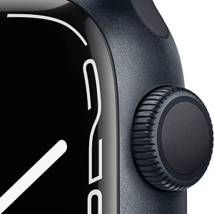 ساعت هوشمند اپل سری 7 سایز 41 با بند سیلیکون میدنایت مدل Apple Watch S7 Midnight 41mm در بروزکالا