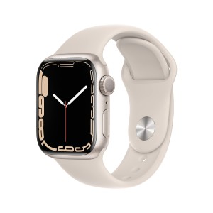 ساعت هوشمند اپل سری 8 سایز 45 با بند سیلیکون استارلایت مدل Apple Watch S8 STARLIGHT 45mm در بروزکالا