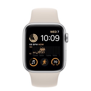 ساعت هوشمند اپل سری 8 سایز 45 با بند سیلیکون استارلایت مدل Apple Watch S8 STARLIGHT 45mm در بروزکالا