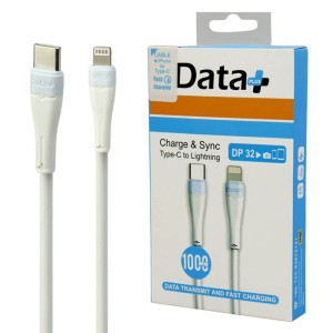 کابل تبدیل فست شارژ دیتا پلاس  Data+ DP 32 Type-C to Lightning 30W طول 1 متر  در بروز کالا.jpeg