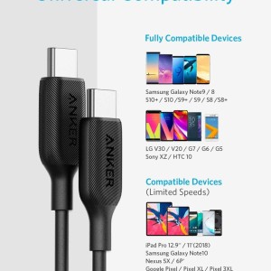 کابل شارژ انکر مدل   Anker A8852H11 USB-C to USB-C Cable در  بروزکالا