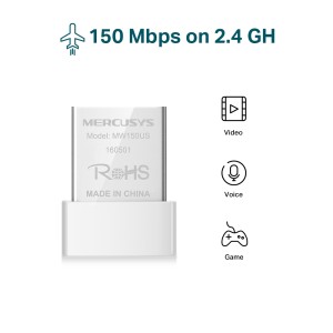 کارت شبکه بی‌سیم مرکوسیس مدلMERCUSYS MW150US  در بروزکالا