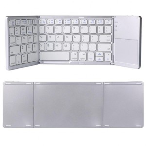 کیبورد وماوس بیسیم  Foldable keyboard with touchpad B033 در بروزکالا