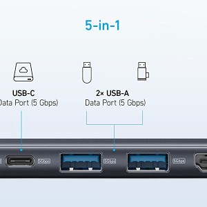 هاب انکر Anker 332 5 in 1 USB-C PD در بروزکالا