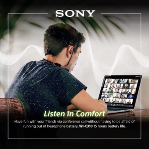 هندزفری بلوتوثی دورگردنی سونی مدل Sony WI-C310 در بروزکالا