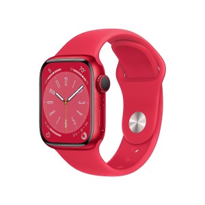 ساعت هوشمند اپل سری 8 سایز 41 با بند سیلیکون مدل Apple Watch S8 RED 41mm در بروزکالا