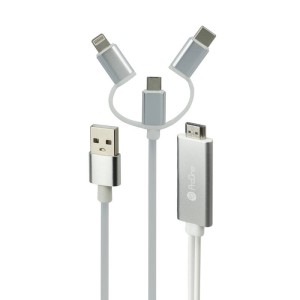 کابل تبدیل  USB-C / microUSB / Lightning به HDMI  پرووان مدل PCH70 در بروزکالا