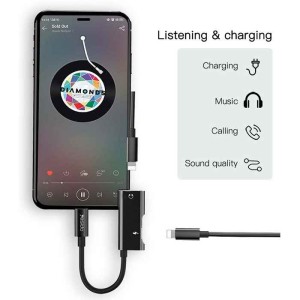 مبدل لایتنینگ به AUX با قابلیت شارژ یسیدو مدل YESIDO YAU11 در بروزکالا