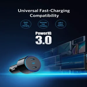 شارژر فندکی انکر مدل ANKER A2725 به همراه تکنولوژی شارژ سریع در بروزکالا