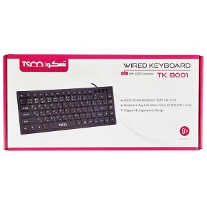 کیبورد سیم دار تسکو مدل  TSCO TK8001  در بروزکالا