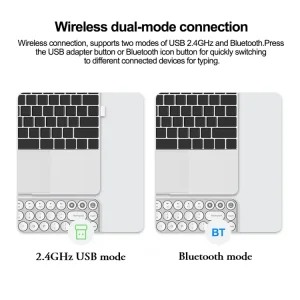 کیبورد بی سیم دو حالته شیائومی مدل Xiaomi MIIIW Keyboard Air 85 Dual Mode MWXKT01 در بروزکالا