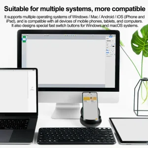 کیبورد بی سیم دو حالته شیائومی مدل Xiaomi MIIIW Keyboard Air 85 Dual Mode MWXKT01 در بروزکالا
