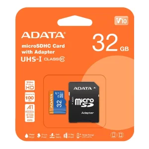 کارت حافظه microSDXC ای دیتا مدل ADATA Premier V10 A1 کلاس 10 استاندارد UHS-I سرعت 100MBps ظرفیت 32 گیگابایت در بروزکالا