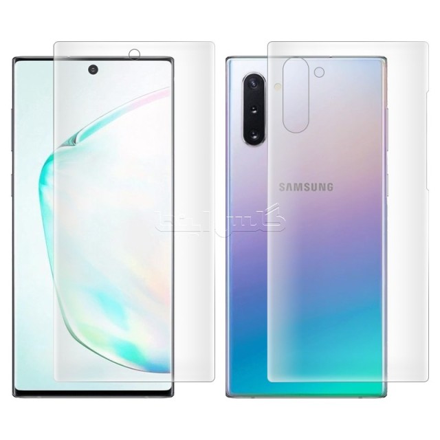 گلس هیدروژلی مات سامسونگ Note 10 به همراه محافظ پشت