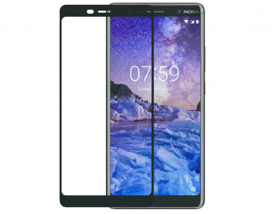 گلس فول نوکیا 7 plus مشکی