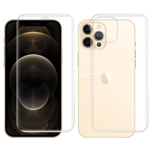گلس هیدروژلی شفاف اپل iphone 12 Pro به همراه محافظ پشت
