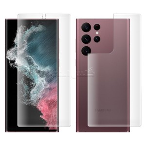 گلس هیدروژلی مات سامسونگ S22 Ultra به همراه محافظ پشت