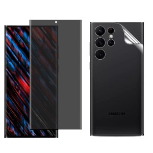 گلس هیدروژل پرایوسی سامسونگ S23 ultra به همراه محافظ پشت