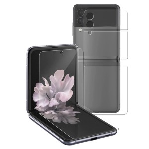گلس هیدروژلی شفاف سامسونگ Samsung Z Flip 4 به همراه محافظ پشت