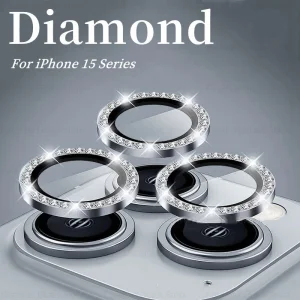 محافظ لنز مدل رینگی نگین دار اپل iPhone 14 Pro/Pro Max