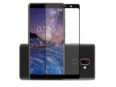 گلس فول نوکیا 7 plus مشکی