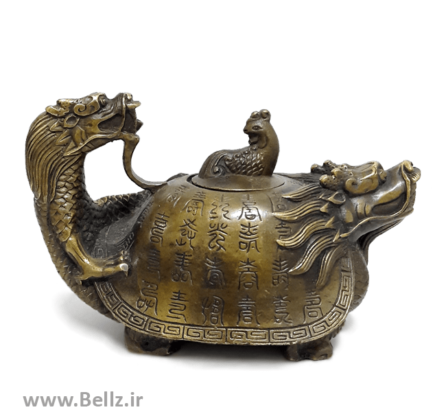 قوری برنزی اژدها (طرح۴)