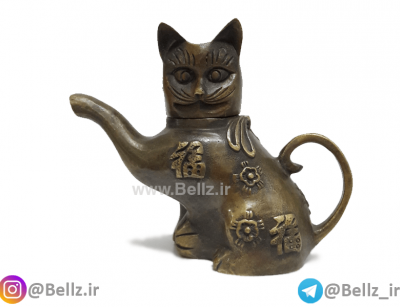 قوری گربه برنزی