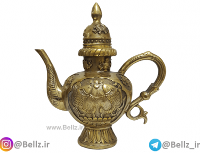 گلاب پاش برنزی نقش ماهی
