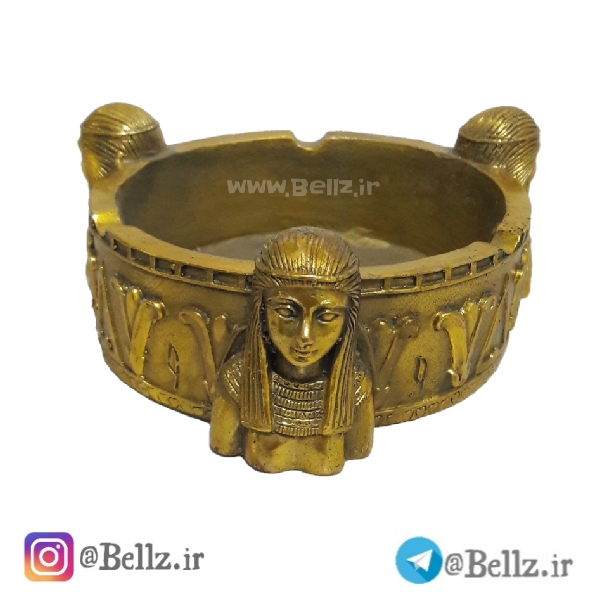 زیرسیگاری برنزی (طرح مصری)
