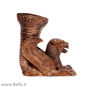 مجسمه ریتون مسی شیر بالدار