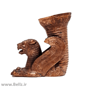 مجسمه ریتون مسی شیر بالدار
