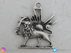 پلاک شیروخورشید مسی ابکاری سیلور