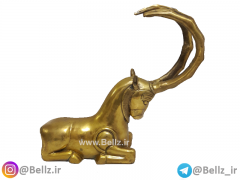مجسمه قوچ (کل،بز) برنزی نشسته