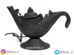 چراغ پیسوز برنجی نقشدار - طرح ۱