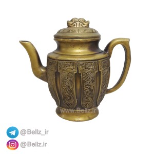 قوری برنزی نقش برجسته