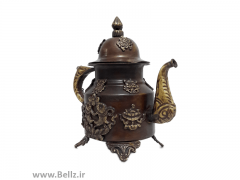 قوری برنجی نقش دار (طرح ۲)