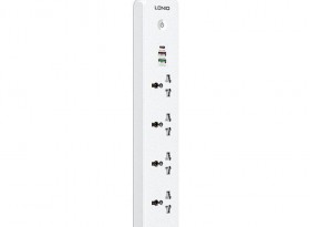 چند راهی برق 5 خانه ارت دار الدینیو مدل SC5319 + شارژر USB و TYPE-C با کابل 2 متری