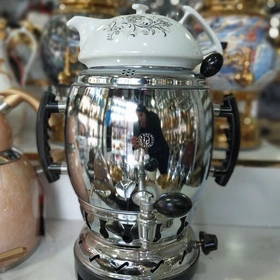 سماور گازی سما قوری دار سه کاره گنجایش 6لیتر ساده (ثما)